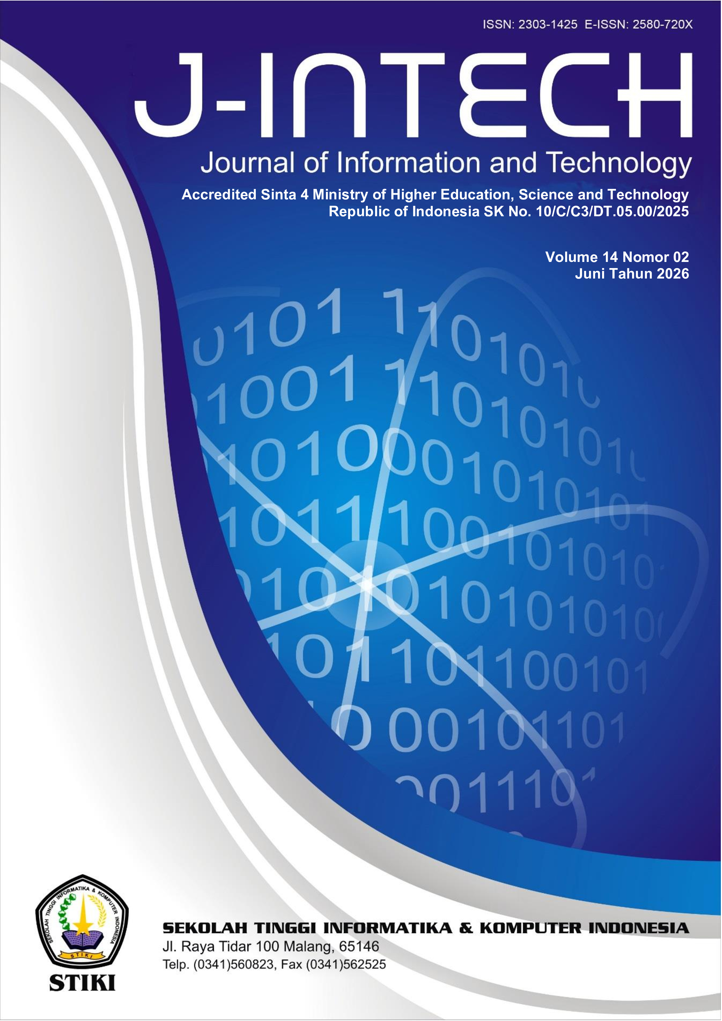 					View Vol. 14 No. 02 (2026):  Journal of Information and Technology
				